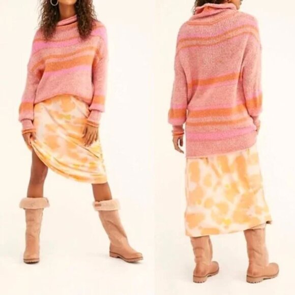 Free People Candy Stripe Wool Alpaca Blend Tunic Sweater - Picture 8 of 14